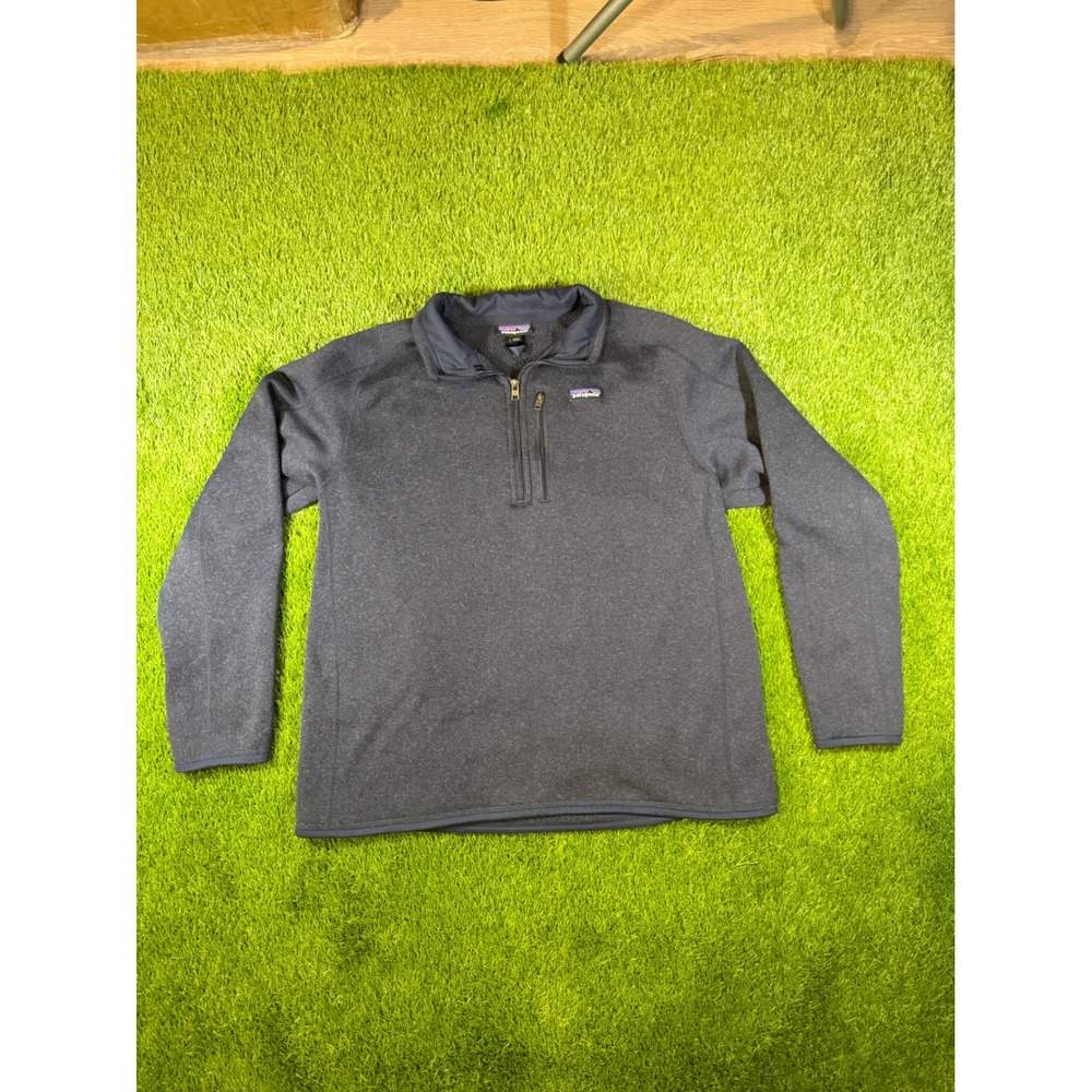 Patagonia Better Sweater 1/4 Zip Fleece Pullover Jacket Charcoal Grey Mens XL